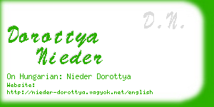 dorottya nieder business card